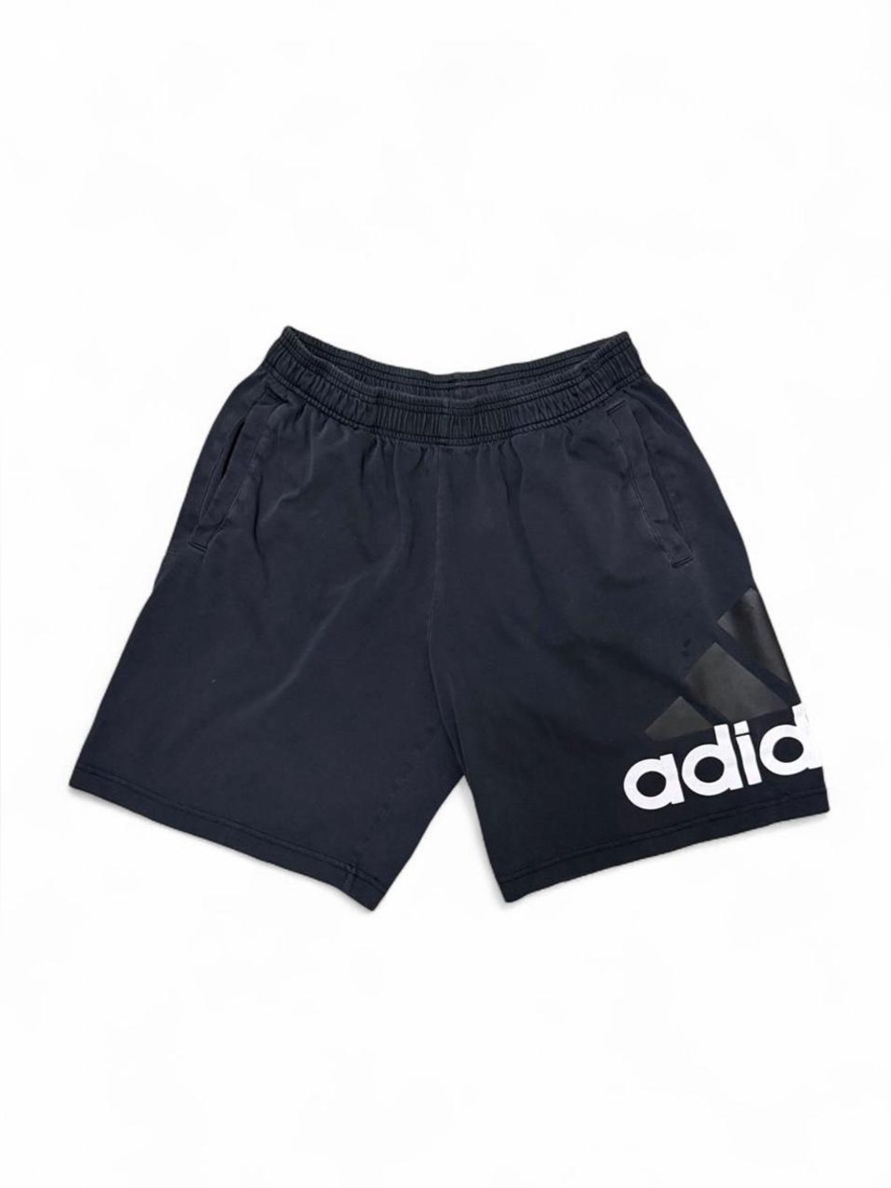 Adidas Black Logo Athletic Shorts Men’s Large